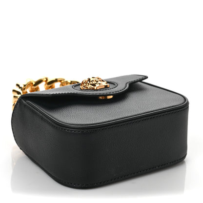 Versace Grained Calfskin Mini La Medusa Bag Black 3 of 7