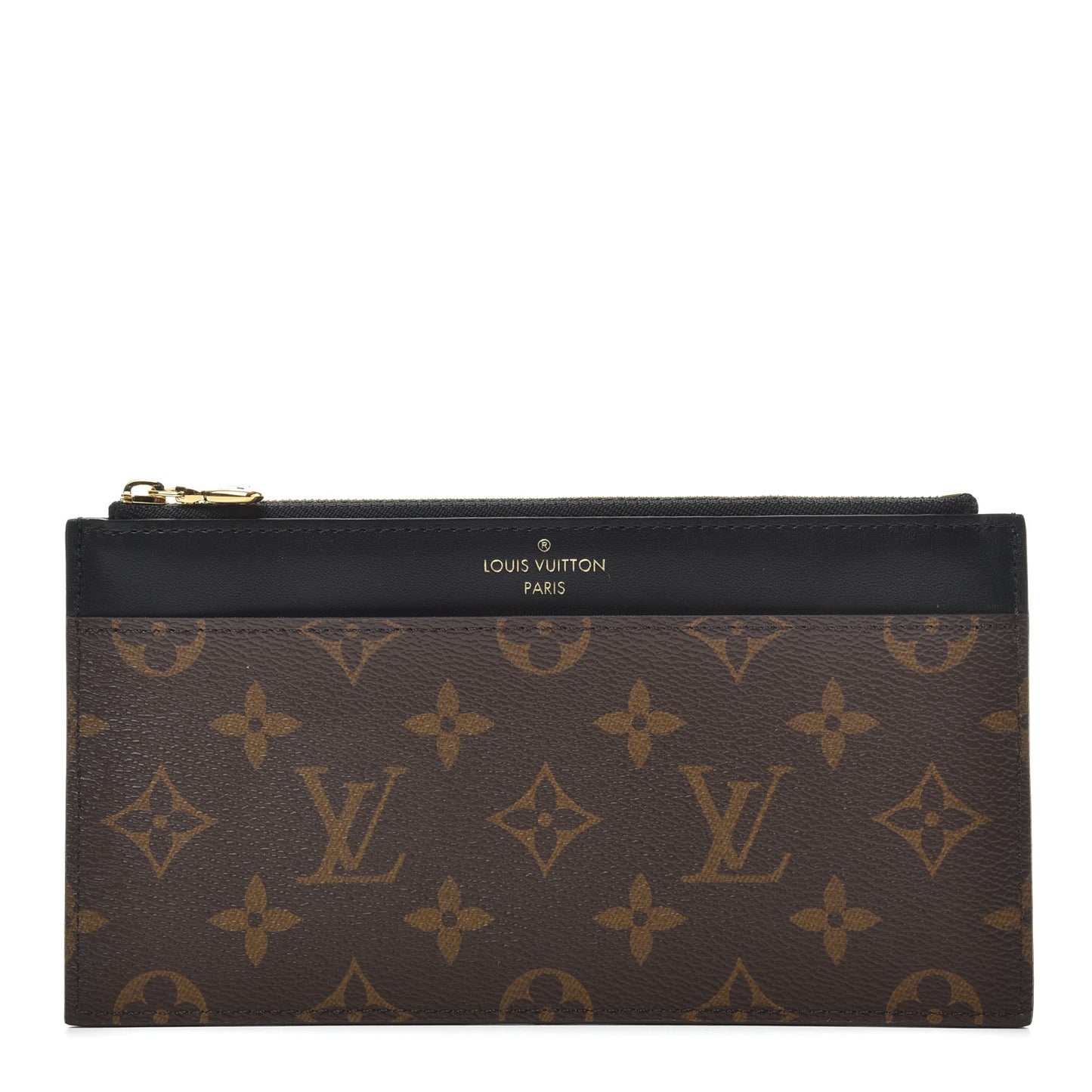 Monogram Slim Purse Black