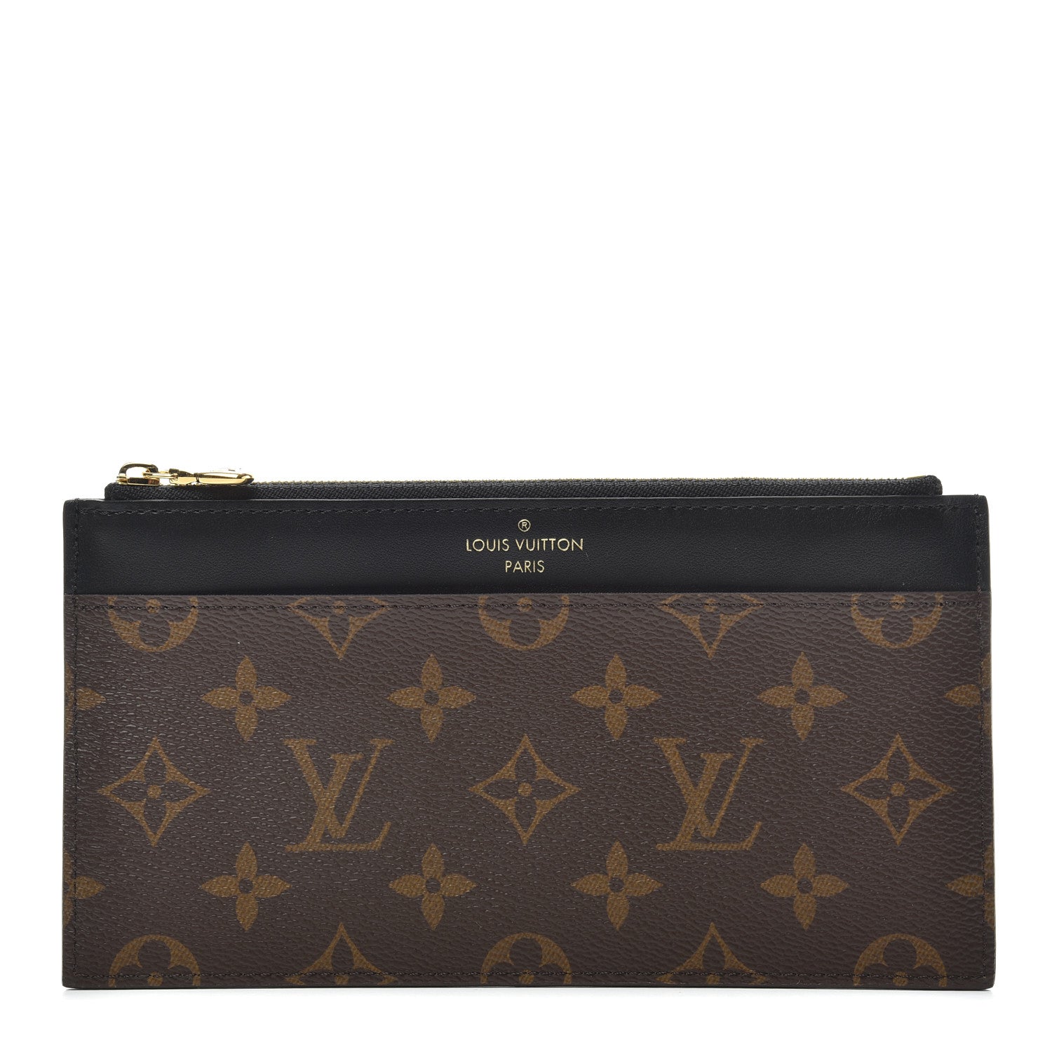 Louis Vuitton Monogram Slim Purse Black 1 of 6