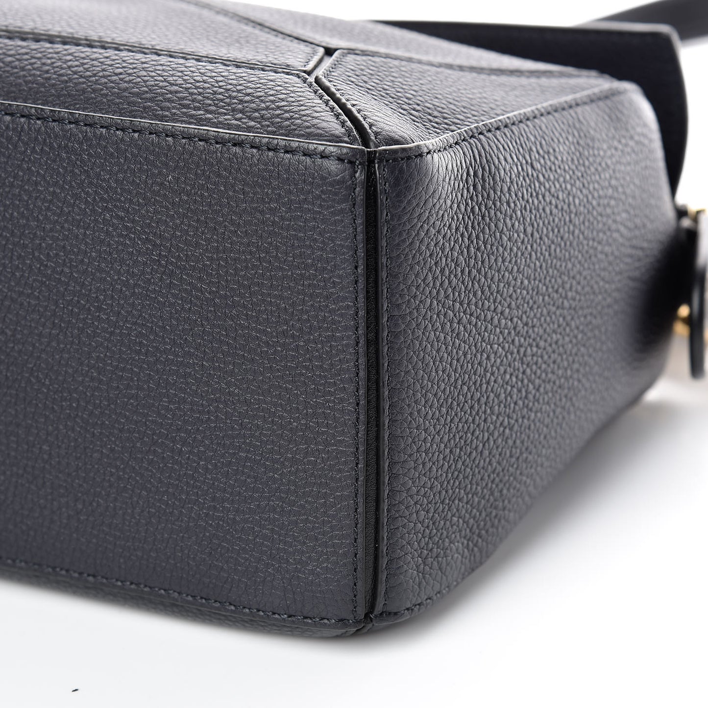 Calfskin Small Puzzle Bag Midnight Blue Black