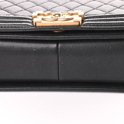 Chanel Caviar Quilted Medium Boy Flap Black 13 of 13