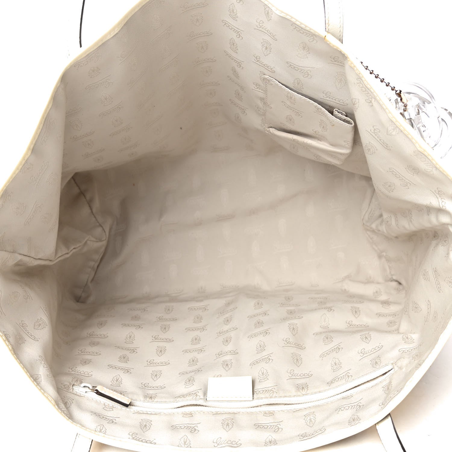 Gucci Monogram Web Large Jolie Tote White 4 of 5
