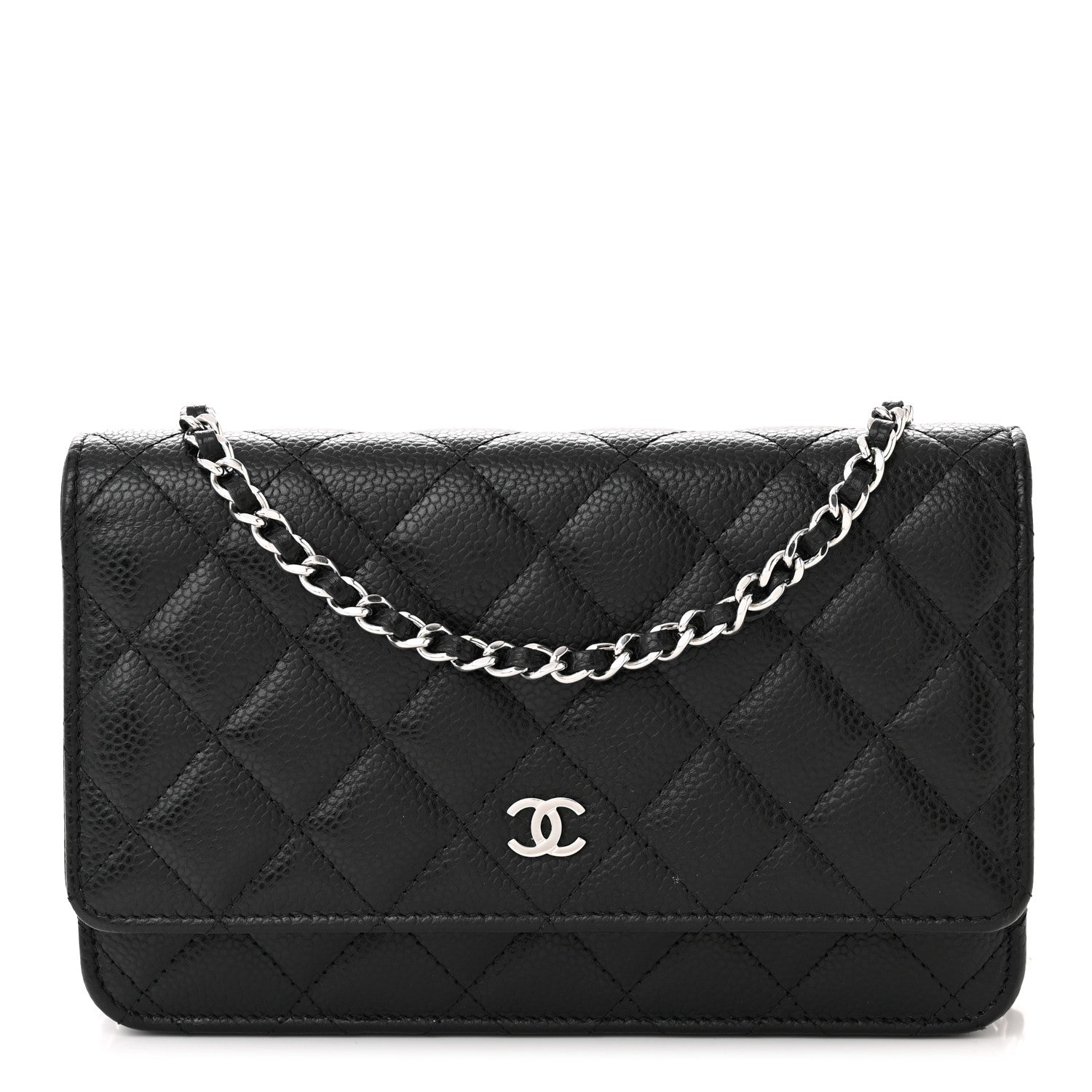 Chanel Caviar Quilted Wallet on Chain WOC Black 1 of 12