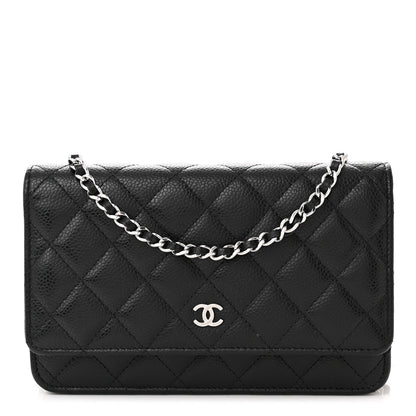 Chanel Caviar Quilted Wallet on Chain WOC Black 1 of 12