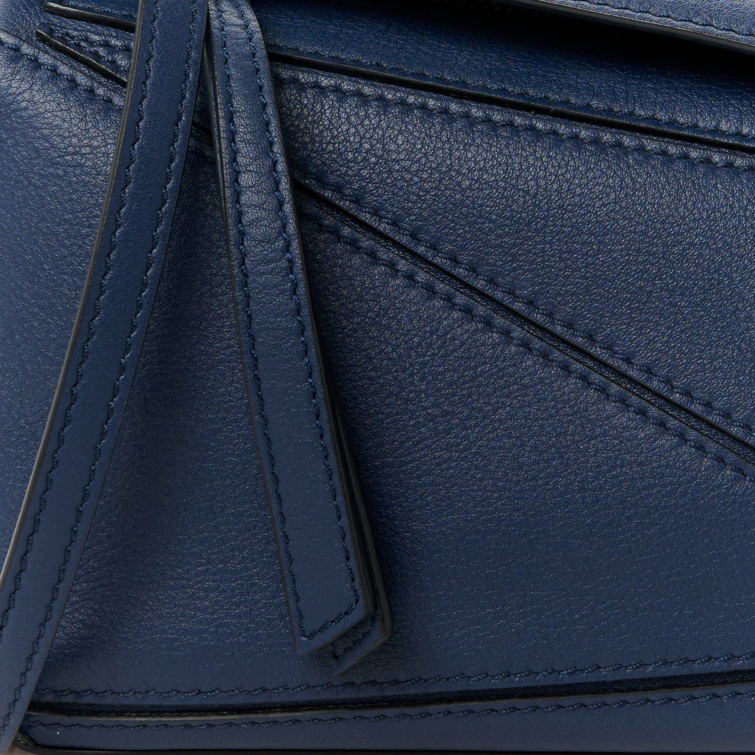 Loewe Calfskin Mini Puzzle Bag Blue 9 of 11