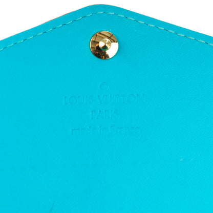 Louis Vuitton Vernis Sarah Wallet NM Turquoise 6 of 8