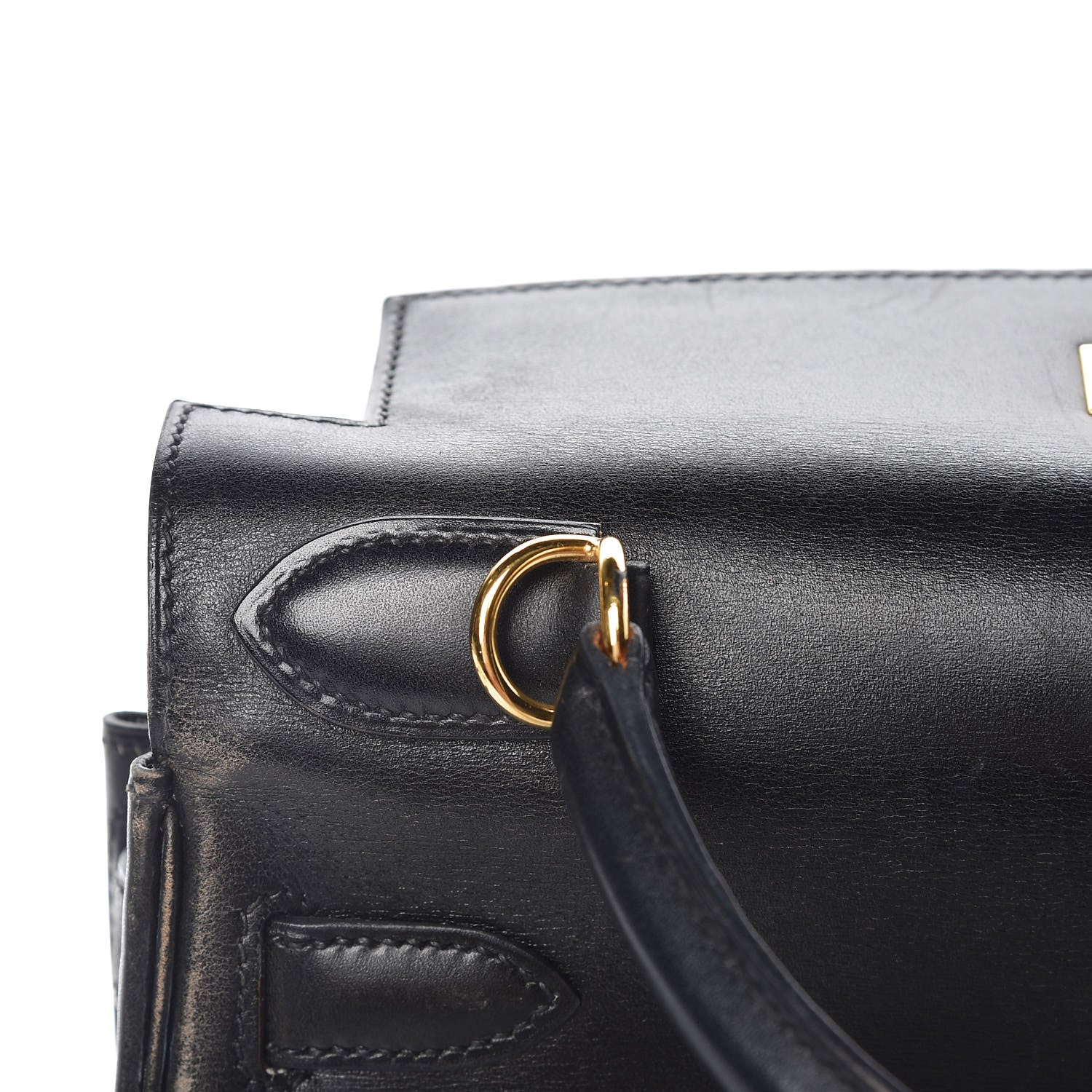 Hermes Box Kelly Retourne 28 Black 25 of 39