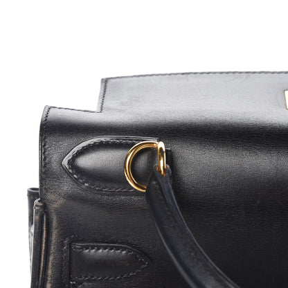 Hermes Box Kelly Retourne 28 Black 25 of 39