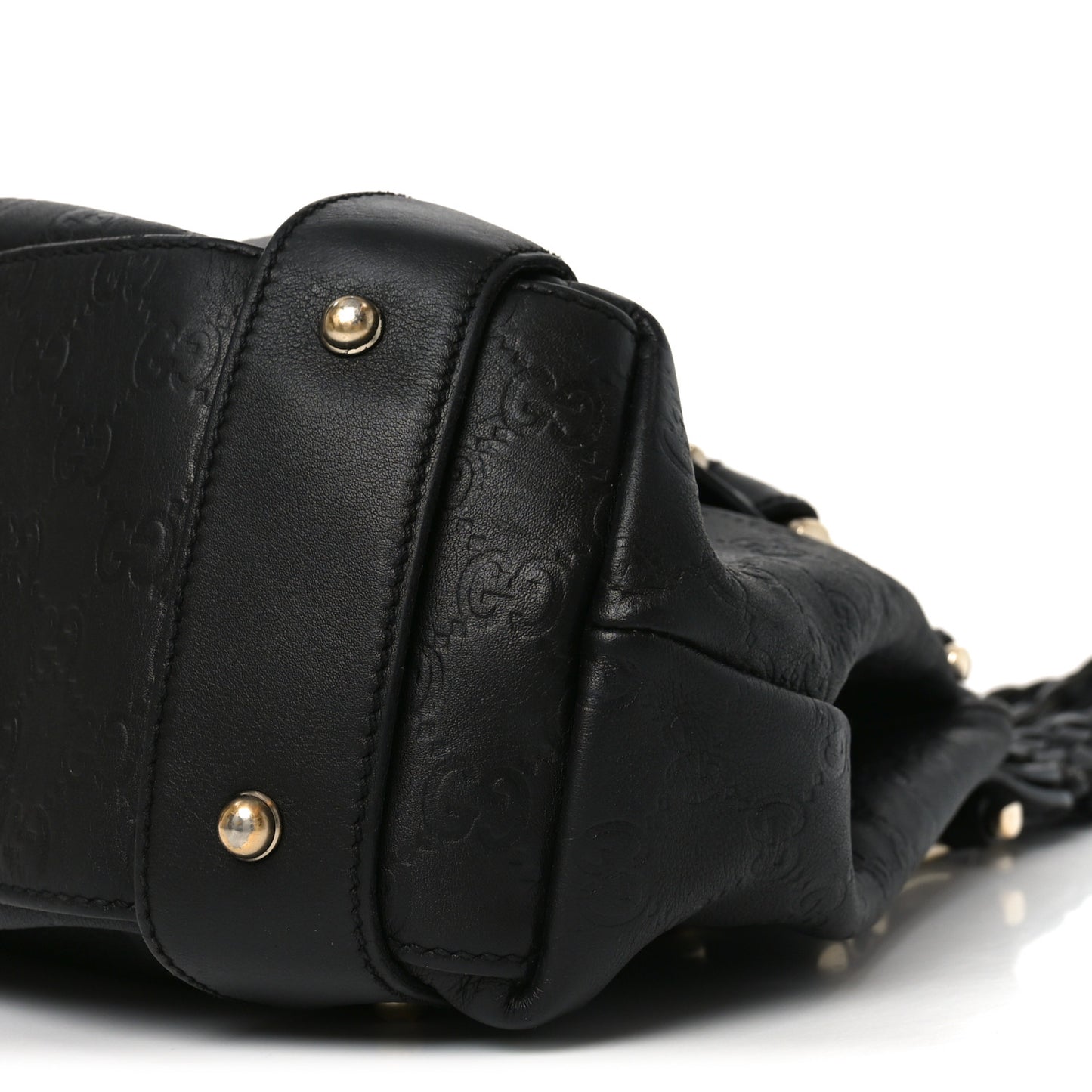 Guccissima Medium Pelham Shoulder Bag Black