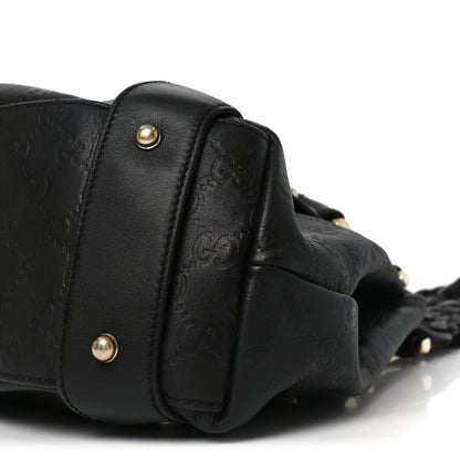 Gucci Guccissima Medium Pelham Shoulder Bag Black 10 of 11