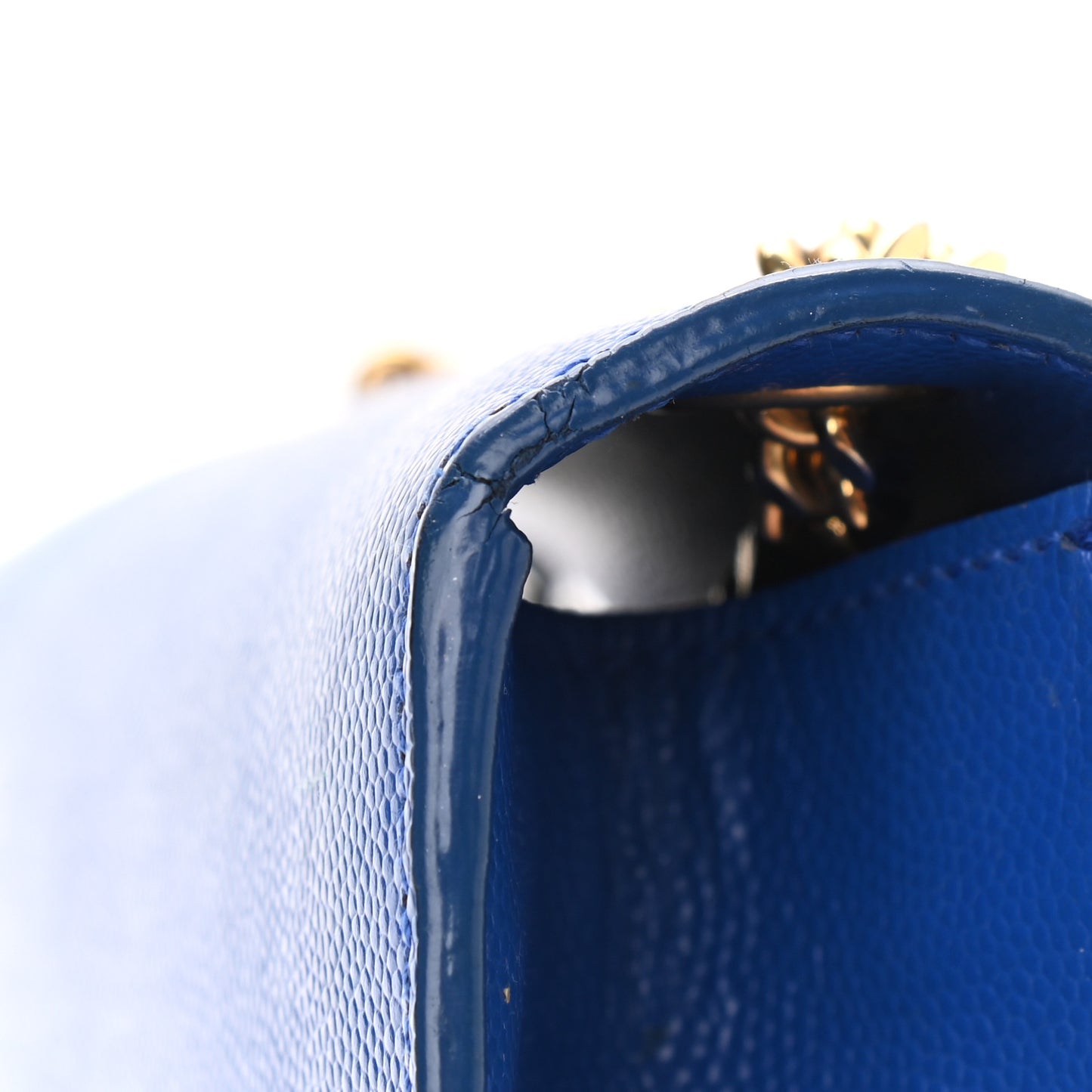 Grain De Poudre Small Classic Monogram Kate Satchel Royal Blue