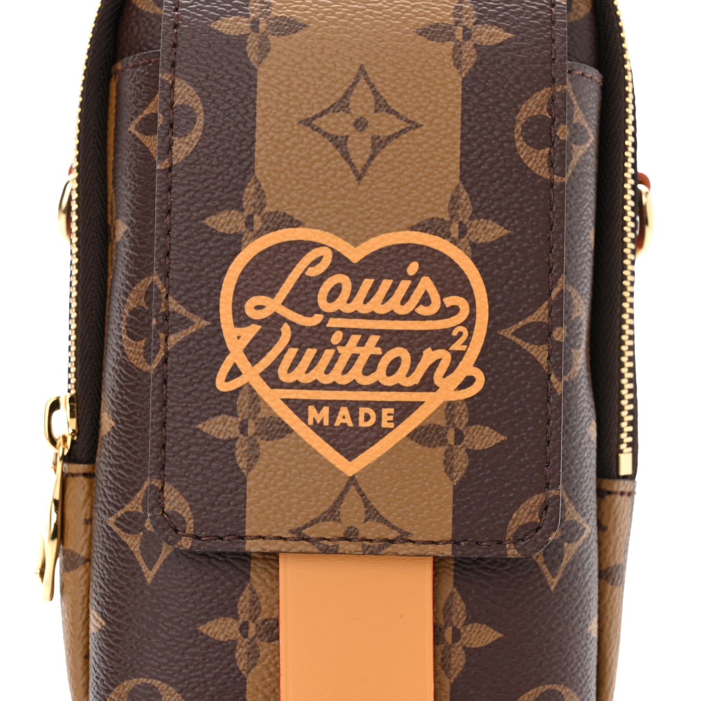 X NIGO Reverse Monogram Flat Double Phone Pouch
