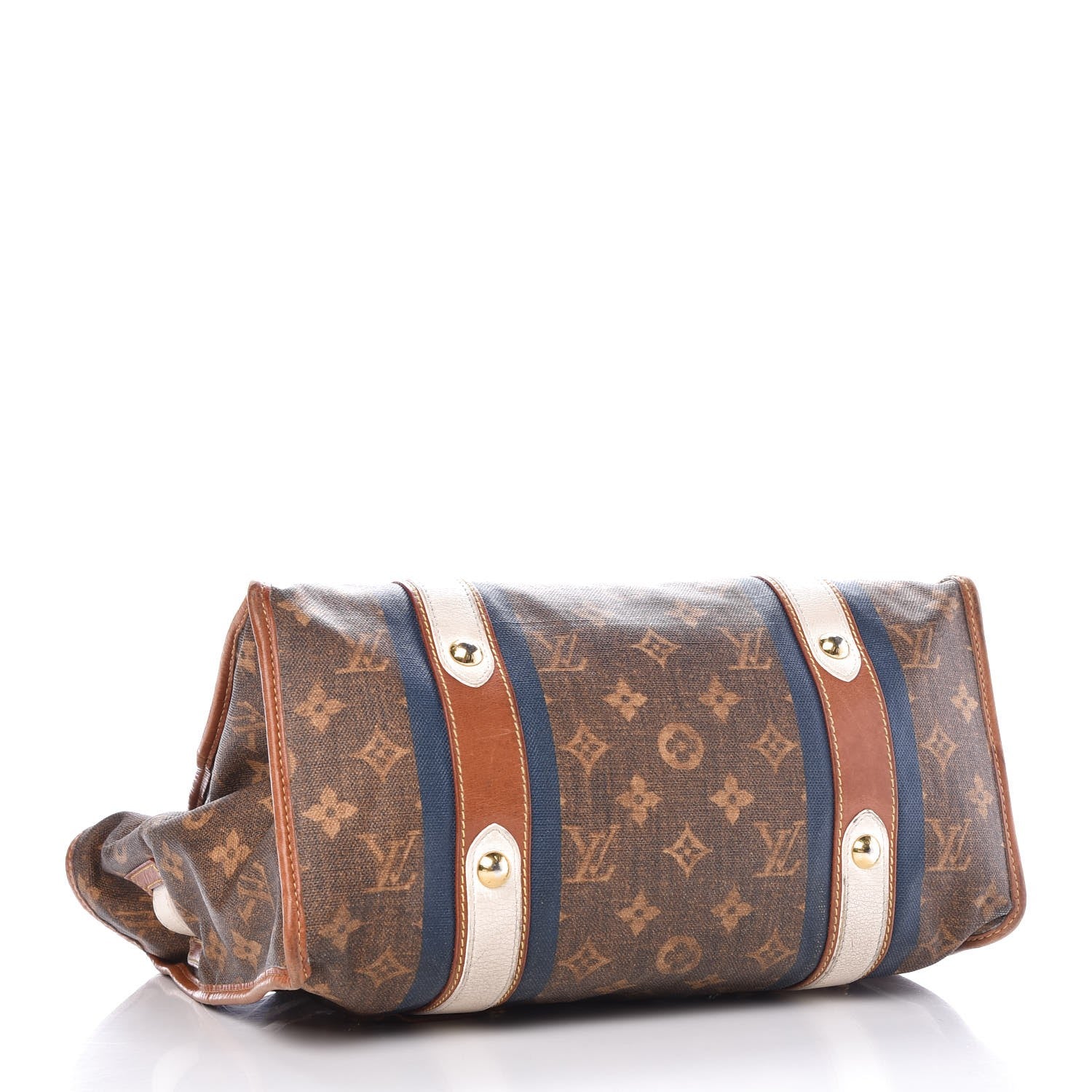 Louis Vuitton Monogram Rayures Tisse Sac GM Blue 4 of 22