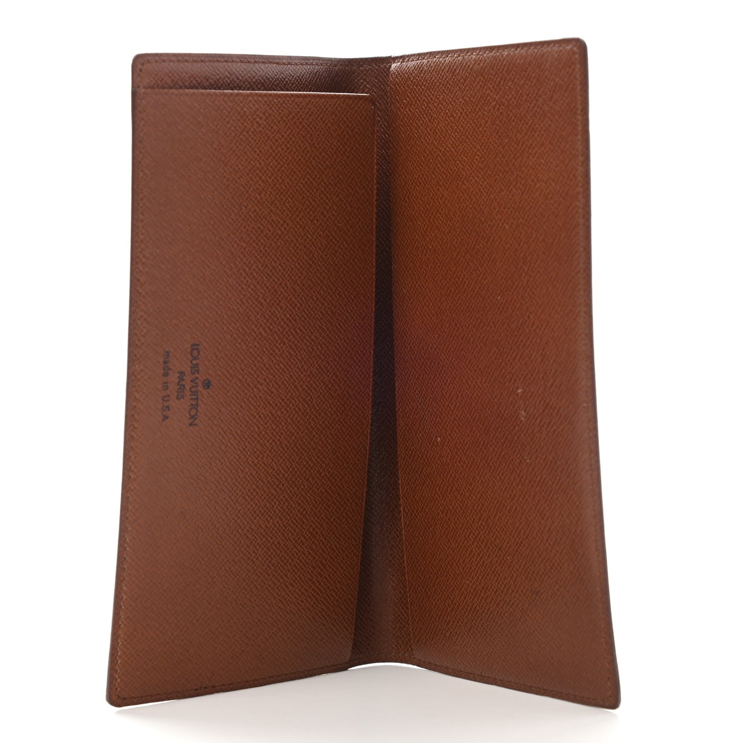 Monogram Simple Checkbook Holder Wallet Cover