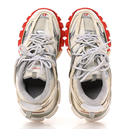 Balenciaga Mesh Worn Out Mens Track Sneakers 42 White Red Silver 2 of 9