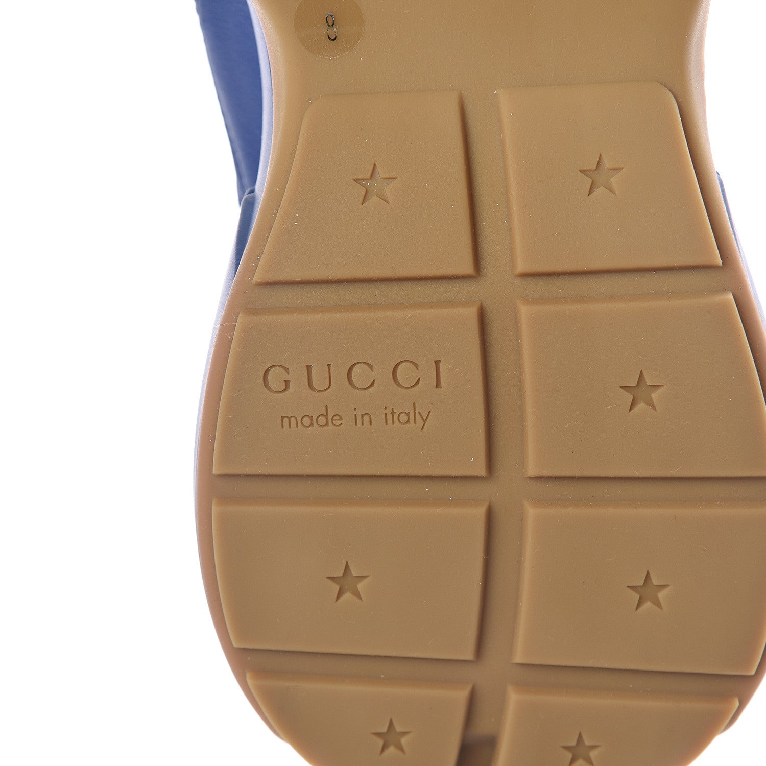 Gucci X MLB Calfskin NY Yankees Mens Rhyton Sneakers 8 Electric Blue 5 of 6