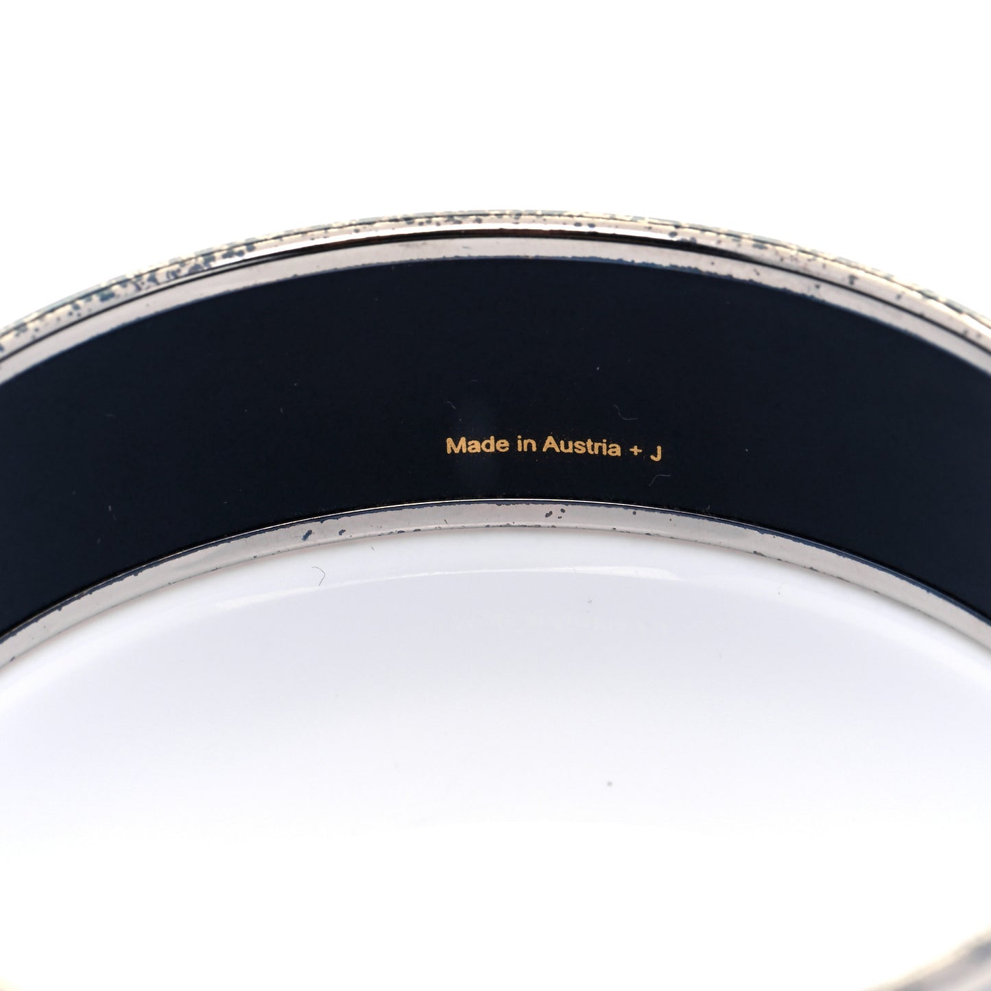Enamel Wide Printed Capitales Bracelet 65