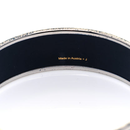 Hermes Enamel Wide Printed Capitales Bracelet 65 6 of 6