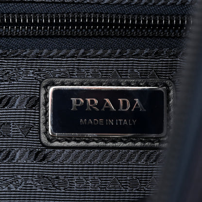 Prada Re-Nylon Vitello Metal Triangle Logo Sling Backpack Bleu 6 of 14
