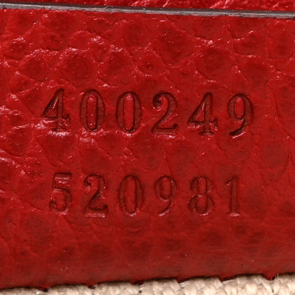 Gucci Dollar Calfskin Swarovski Crystal Small Dionysus Shoulder Bag Hibiscus Red 8 of 19