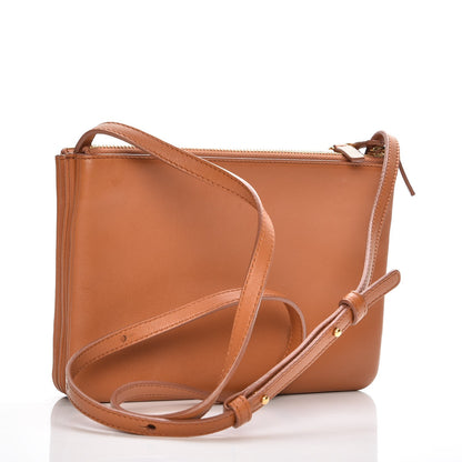 Celine Lambskin Small Trio Crossbody Bag Tan 3 of 7