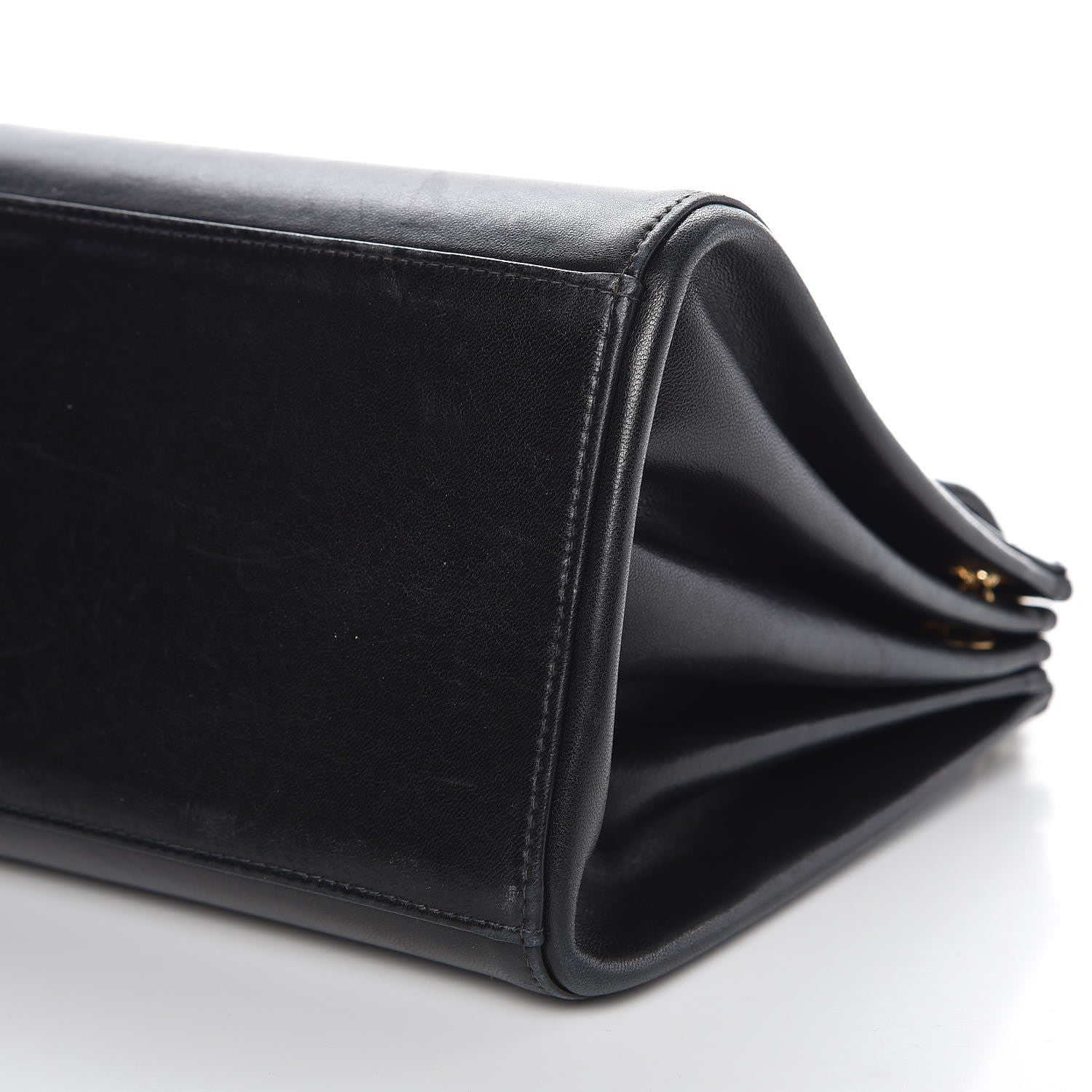 Chanel Lambskin Chocolate Bar Accordion Flap Black 10 of 10