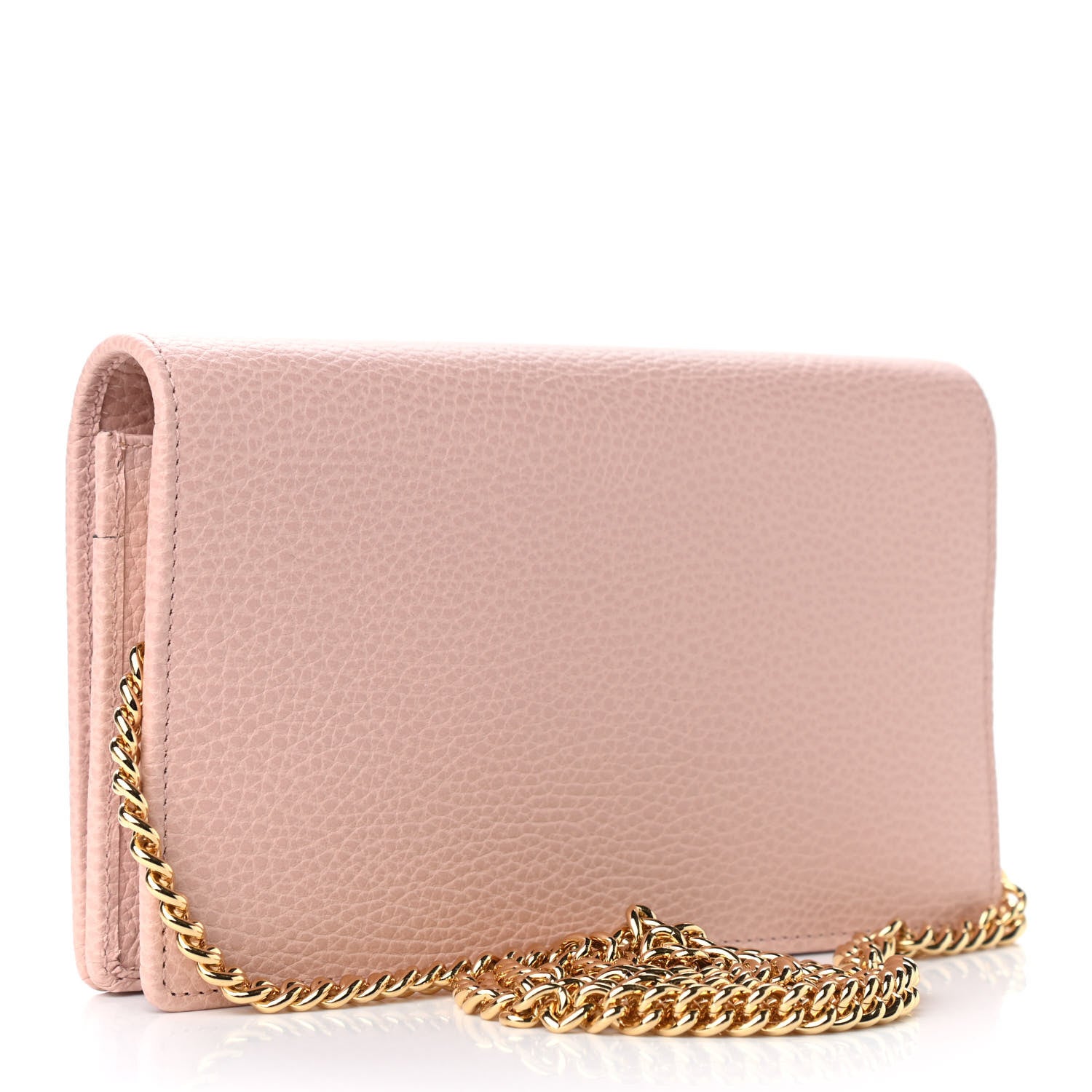 Gucci Dollar Calfskin Mini GG Marmont Chain Wallet Perfect Pink 3 of 8