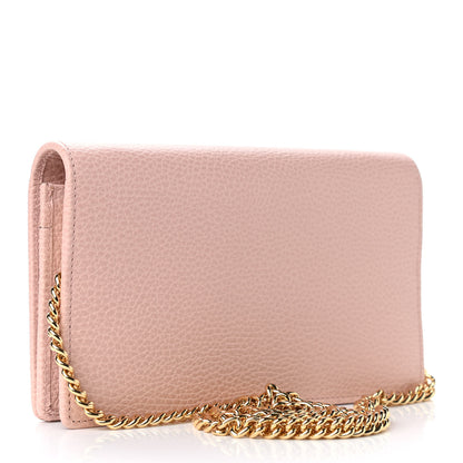 Gucci Dollar Calfskin Mini GG Marmont Chain Wallet Perfect Pink 3 of 8
