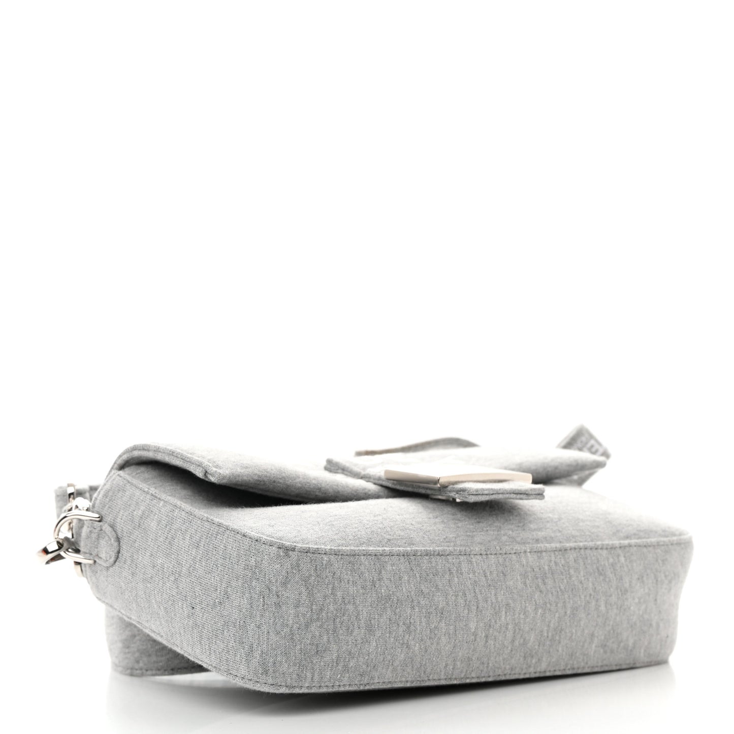 X MARC JACOBS Jersey Logo Medium Baguette Grey Ice