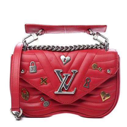 Louis Vuitton Calfskin Love Lock New Wave Chain PM Red 1 of 5