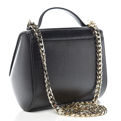 Givenchy Textured Calfskin Mini Pandora Box Chain Crossbody Bag Black 3 of 12