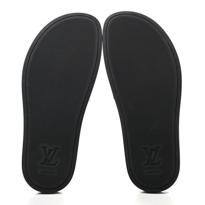 Louis Vuitton Rubber Monogram Mens Waterfront Mules 5 Macassar 5 of 6