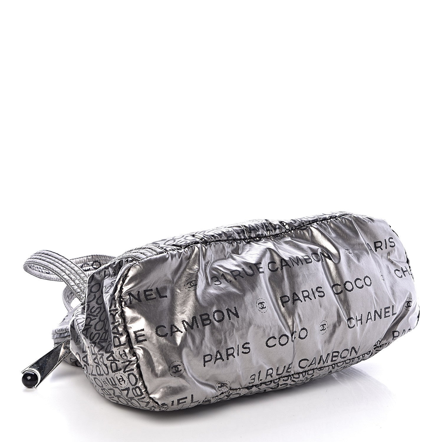 Chanel Lacquered Canvas Medium Unlimited Tote Argent Fonce 4 of 12