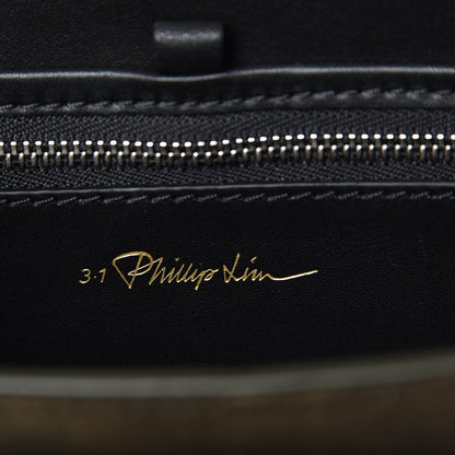 3.1 Phillip Lim 3.1 Suede Calfskin Mini Pashli Satchel Dark Moss 6 of 7