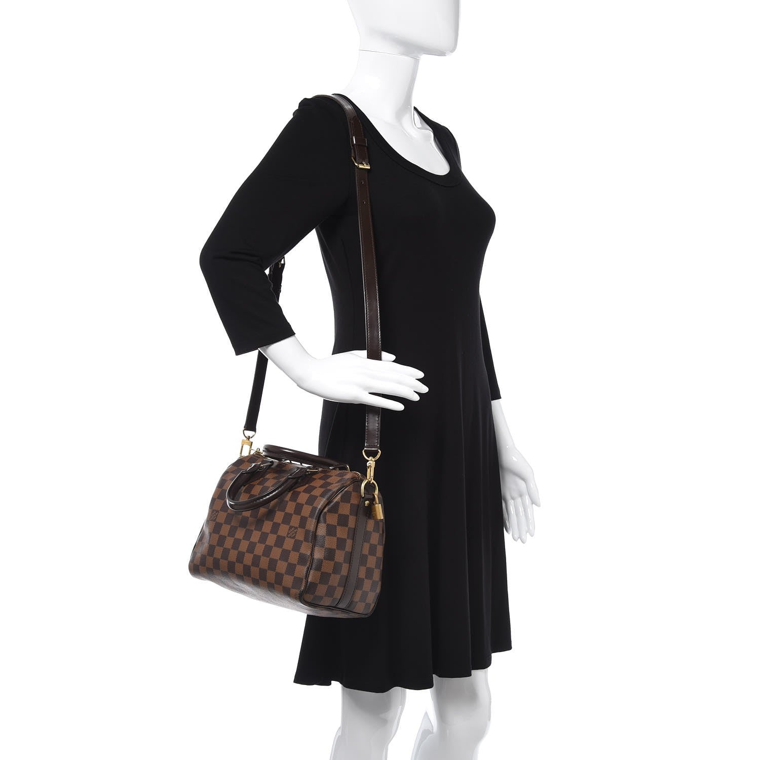 Louis Vuitton Damier Ebene Speedy Bandouliere 25 2 of 7