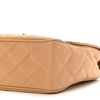 Chanel Caviar Quilted Small Single Flap Beige 5 of 13