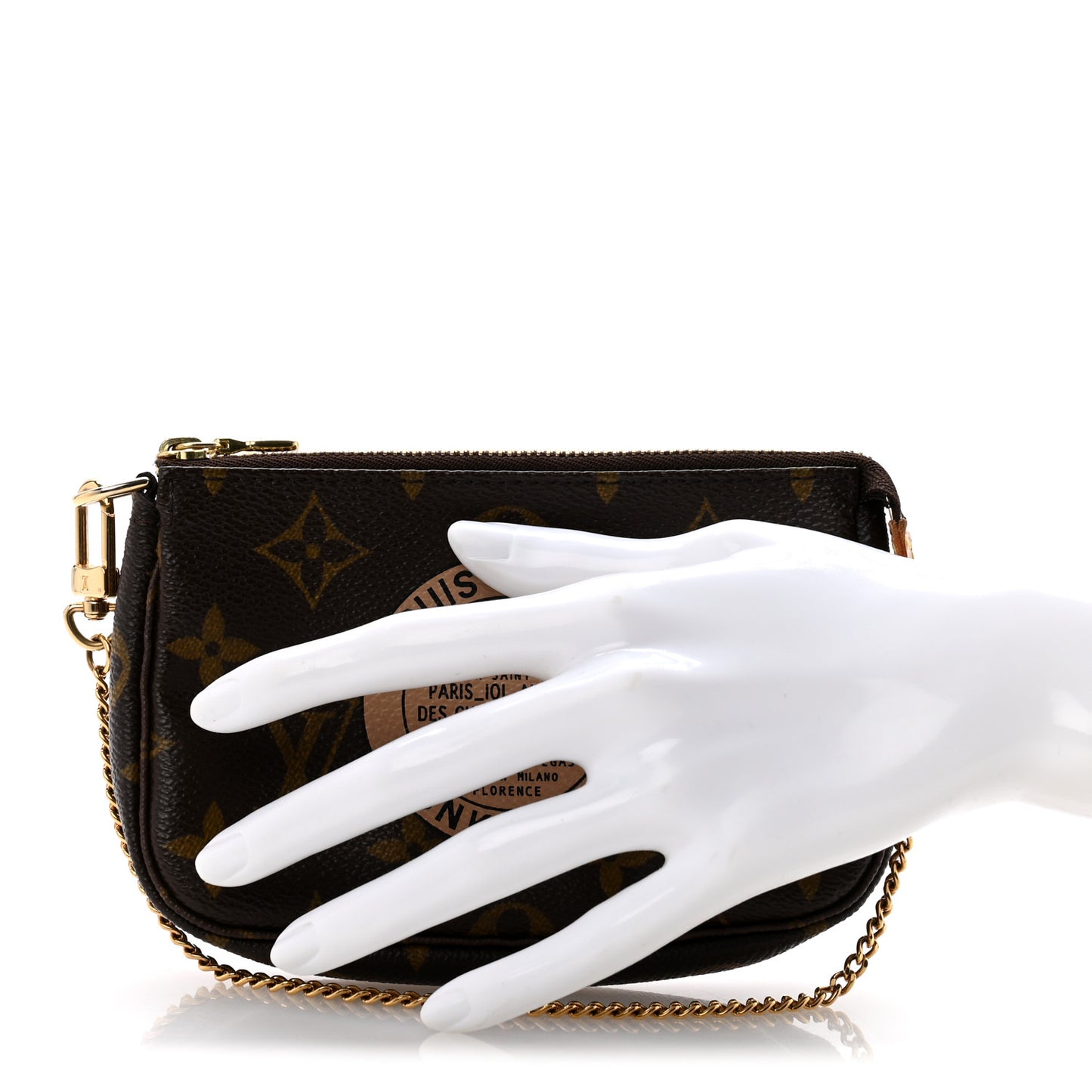 Monogram Complice Trunks and Bags Mini Pochette Accessories Beige