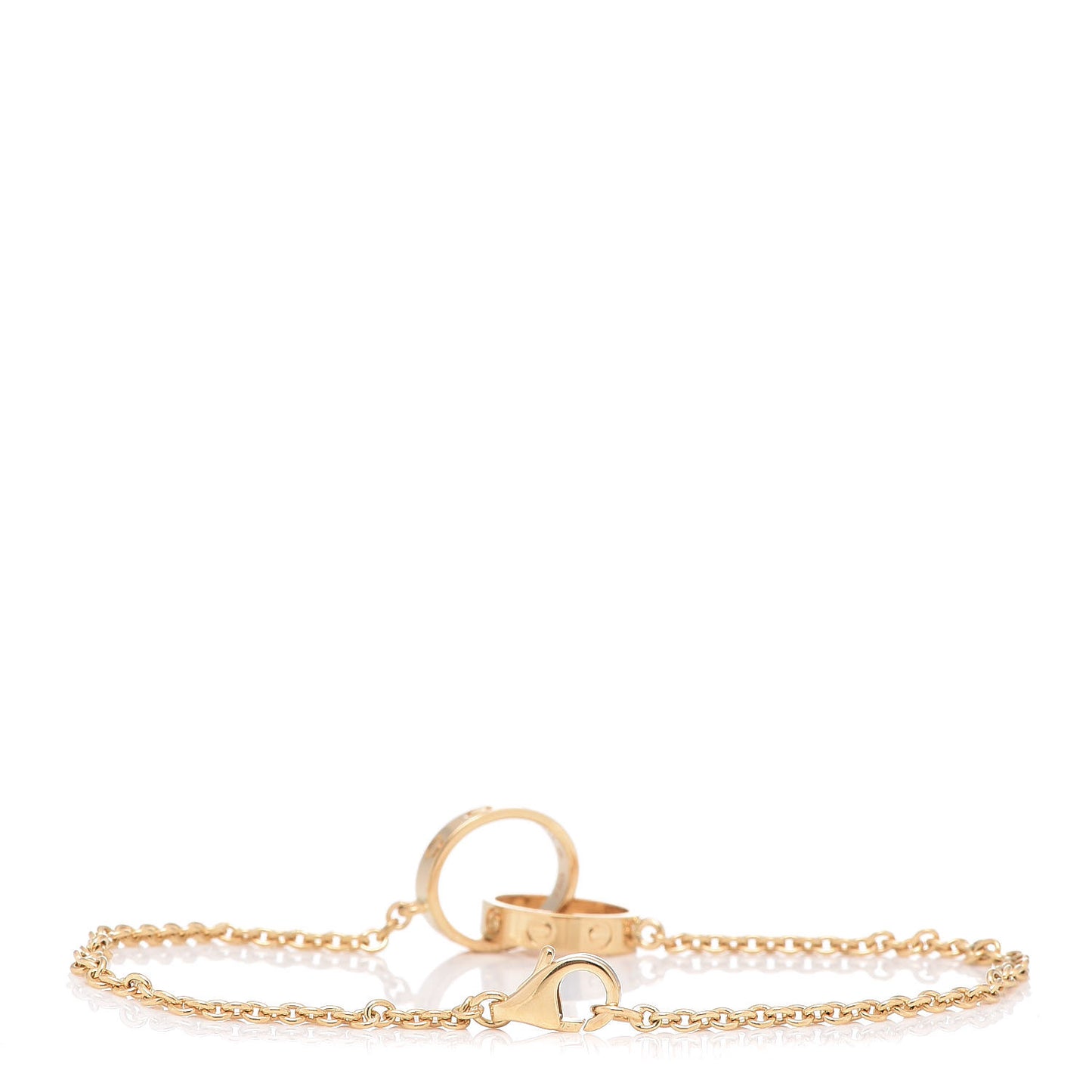 18K Yellow Gold Interlocking LOVE Bracelet