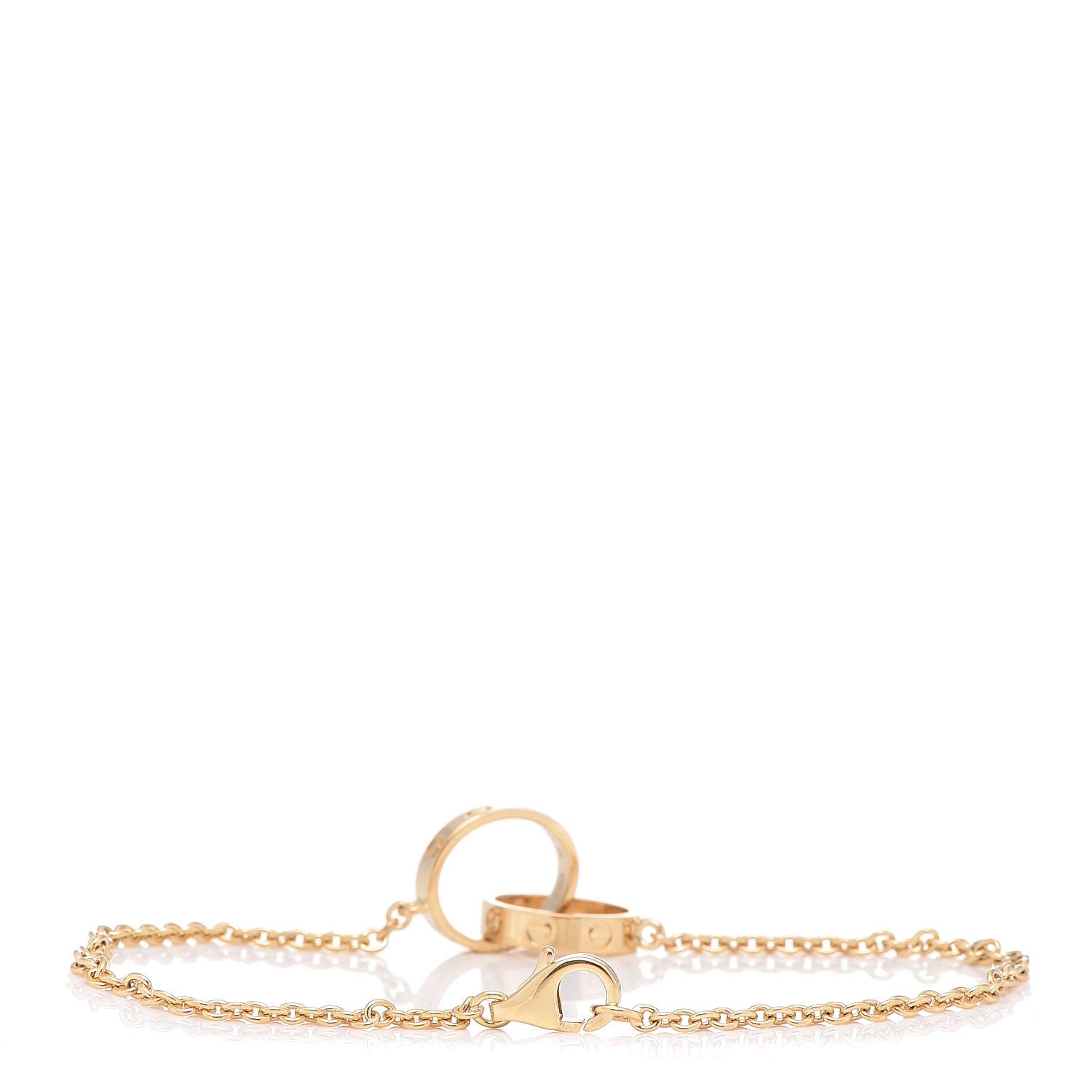 Cartier 18K Yellow Gold Interlocking LOVE Bracelet 3 of 5