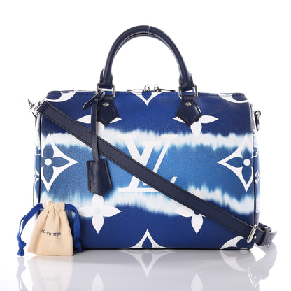 Louis Vuitton Monogram Escale Speedy Bandouliere 30 Blue 15 of 15