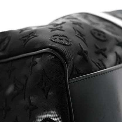 Louis Vuitton Monogram See Through Keepall Bandouliere 50 Black 7 of 18