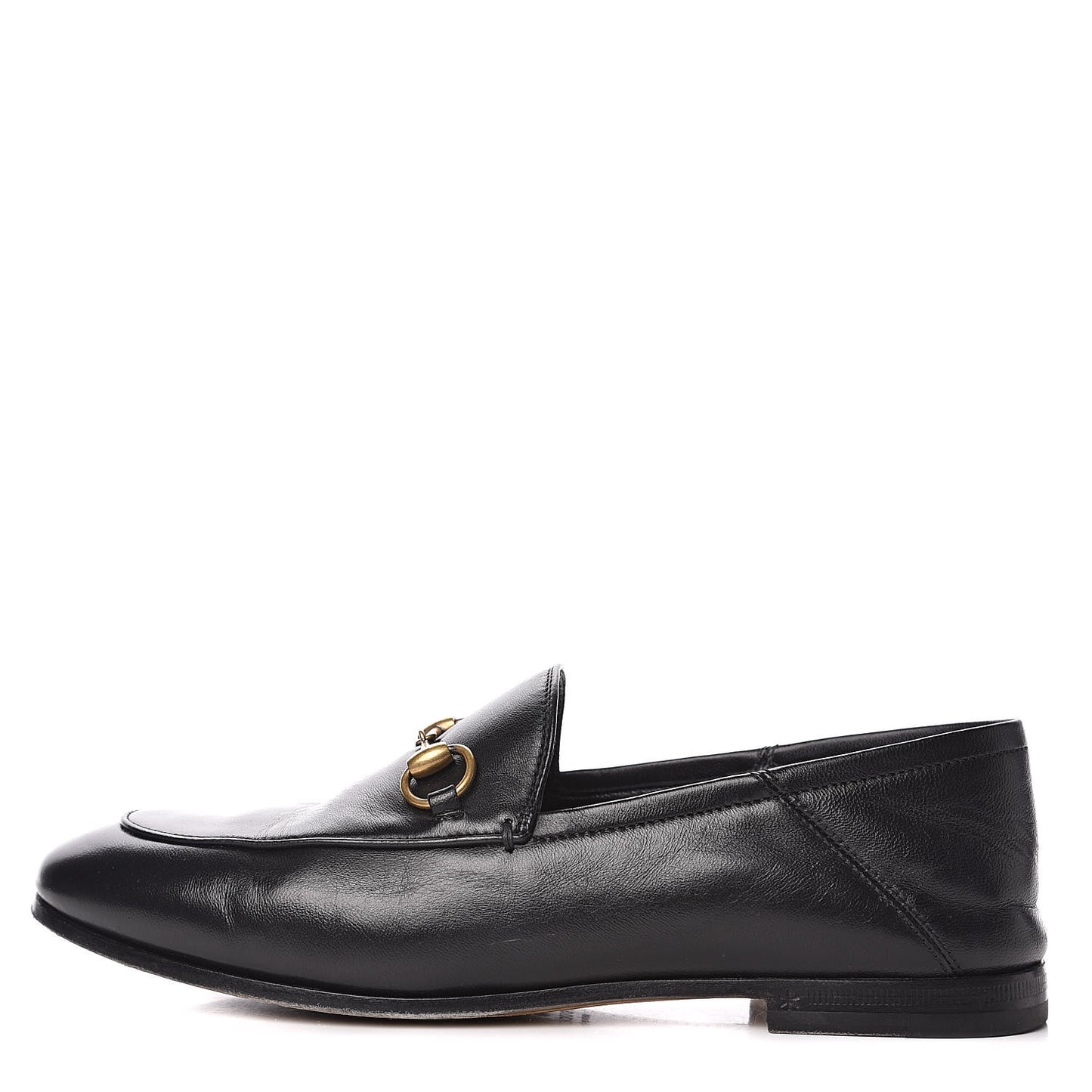 Lambskin Womens Brixton Horsebit Loafers 36 Black