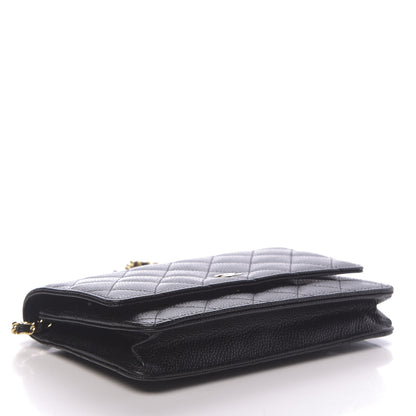 Chanel Caviar Quilted Wallet On Chain WOC Black 4 of 12