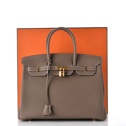 Hermes Togo Birkin 35 Etoupe 38 of 38
