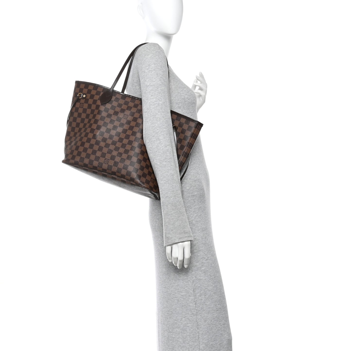 Damier Ebene Neo Neverfull MM Rose Ballerine