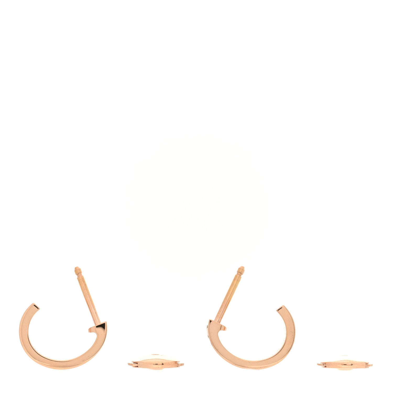 Cartier 18K Pink Gold Small LOVE Hoop Earrings 3 of 5