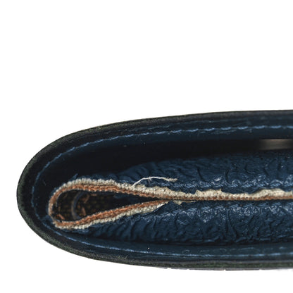 Louis Vuitton Damier Ebene Calfskin Multiple Wallet Blue 12 of 13