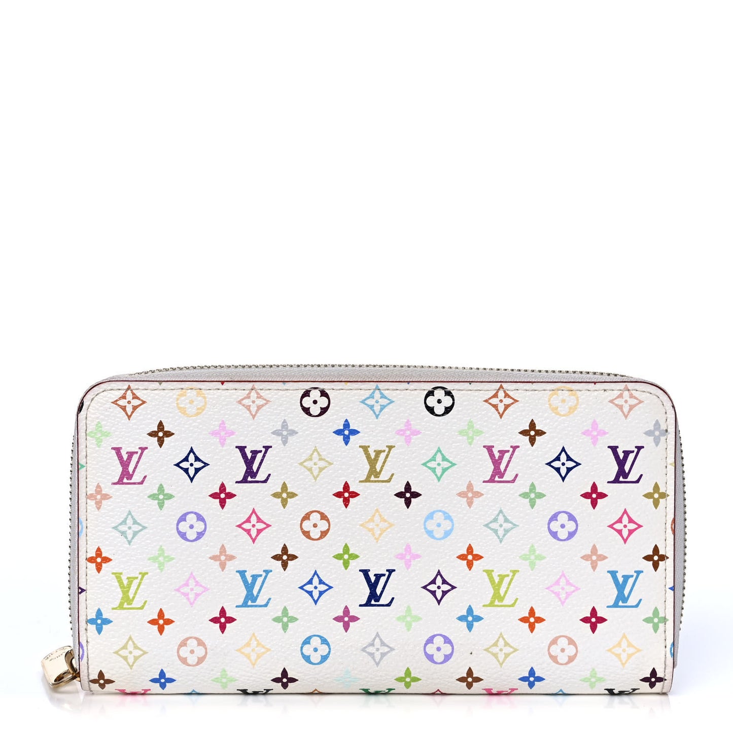 Monogram Multicolor Zippy Wallet White Litchi