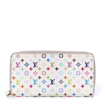 Louis Vuitton Monogram Multicolor Zippy Wallet White Litchi 1 of 12