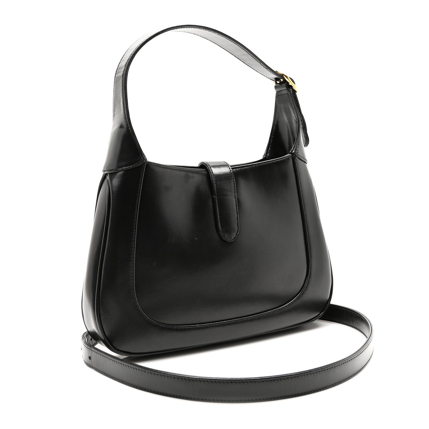 Gucci Boarded Dyana Lux Calfskin Small Jackie 1961 Hobo Black 3 of 10
